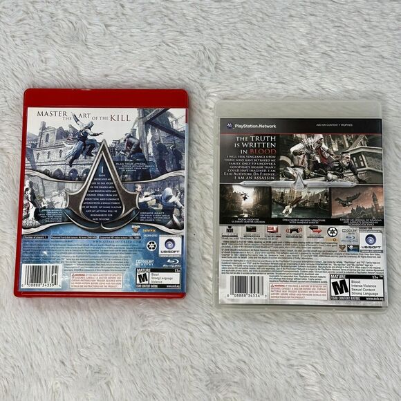 Assassin's Creed I & II PS3 Sony Playstation 3 [2007, 2009] CIB Rated M - Picture 2 of 4